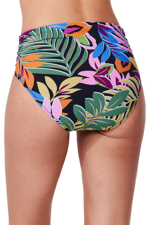 Gottex Profile by Gottex Costa Del Sol Shirred High Waist Swim Bottom